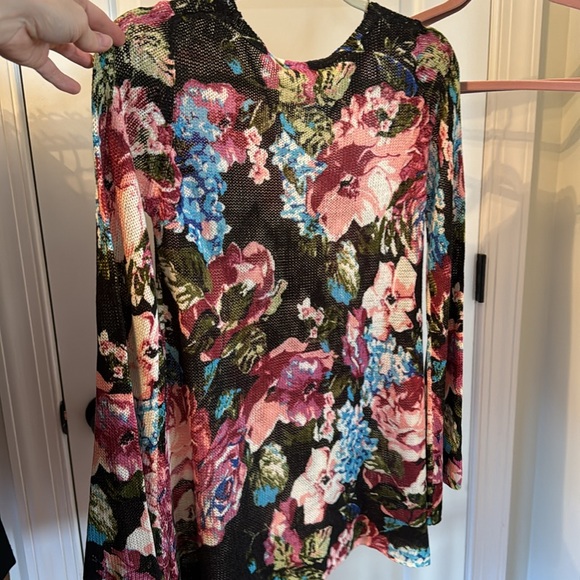 SHOW ME YOUR MUMU MELLOW FLORAL FESTIBELL BELLE SLEEVE SWEATER - Picture 9 of 9